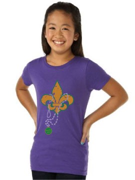 LALadyFanGirlsFleurDeLisShirt